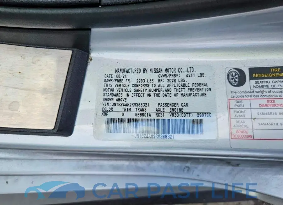 JN1BZ4AH2RM366321# 12