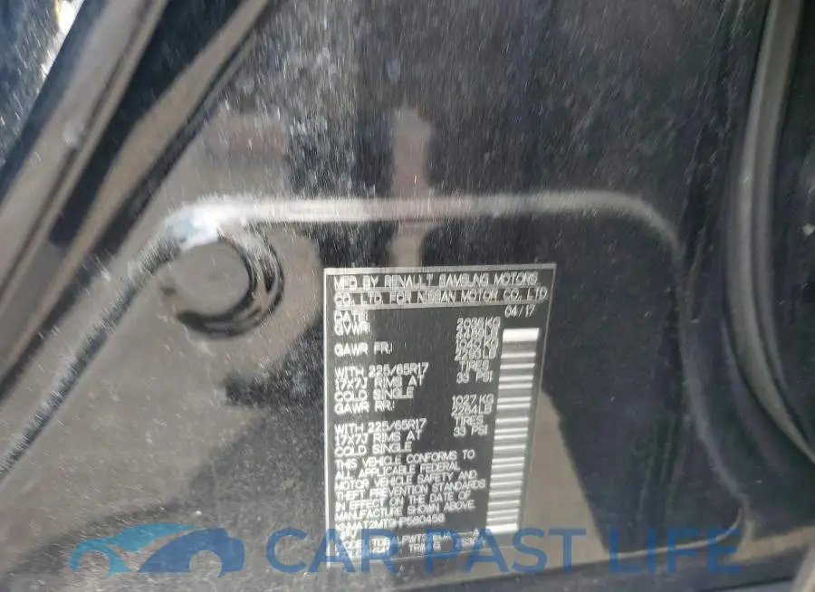 KNMAT2MT9HP580458# 13