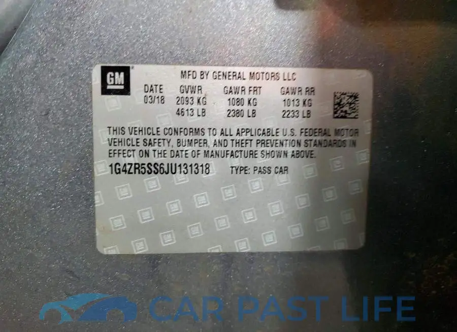 1G4ZR5SS6JU131318# 12