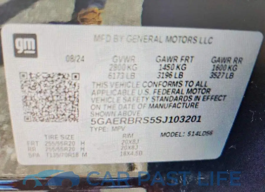 5GAERBRS5SJ103201# 13