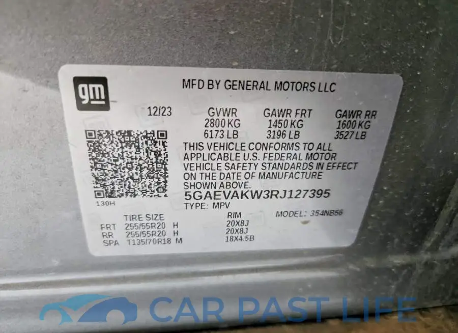 5GAEVAKW3RJ127395# 14