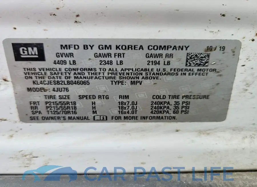 KL4CJESB2LB046065# 13
