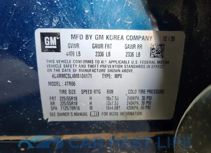 KL4MMCSL4MB104171# 13