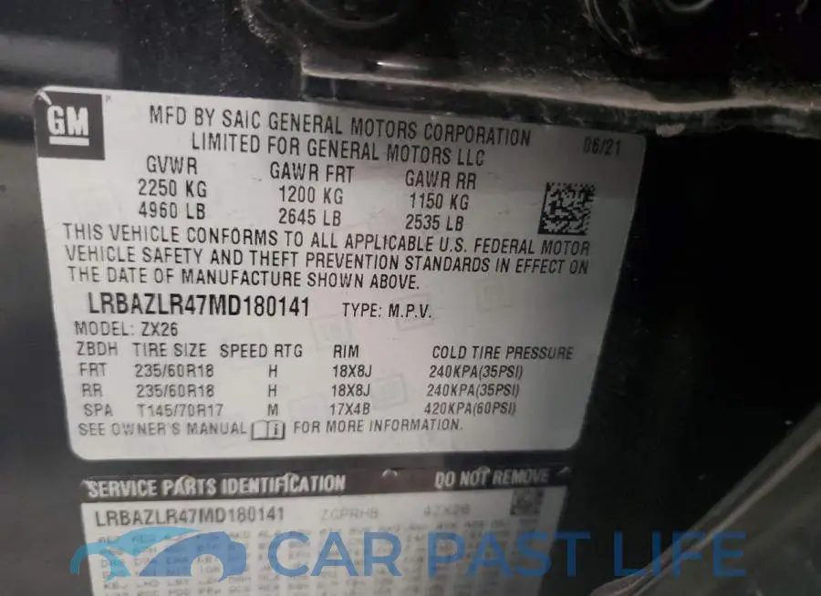 LRBAZLR47MD180141# 13