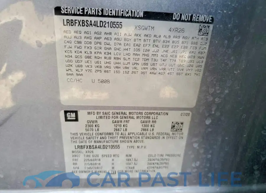 LRBFXBSA4LD210555# 12