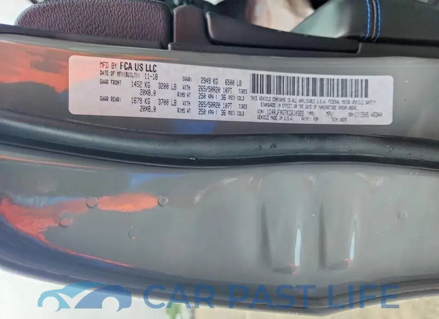1C4RJFAG7KC610322# 13