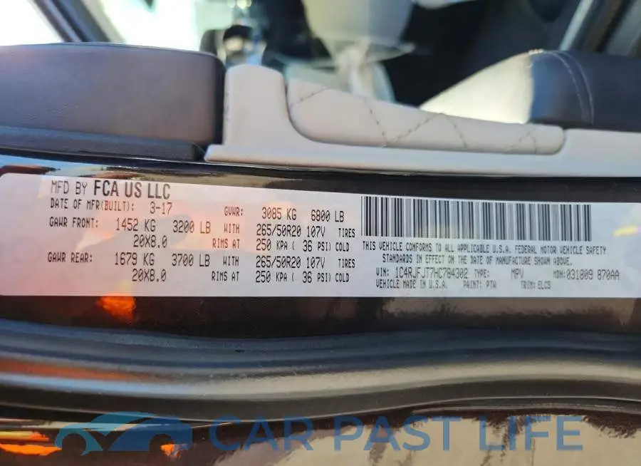 1C4RJFJT7HC784302# 13