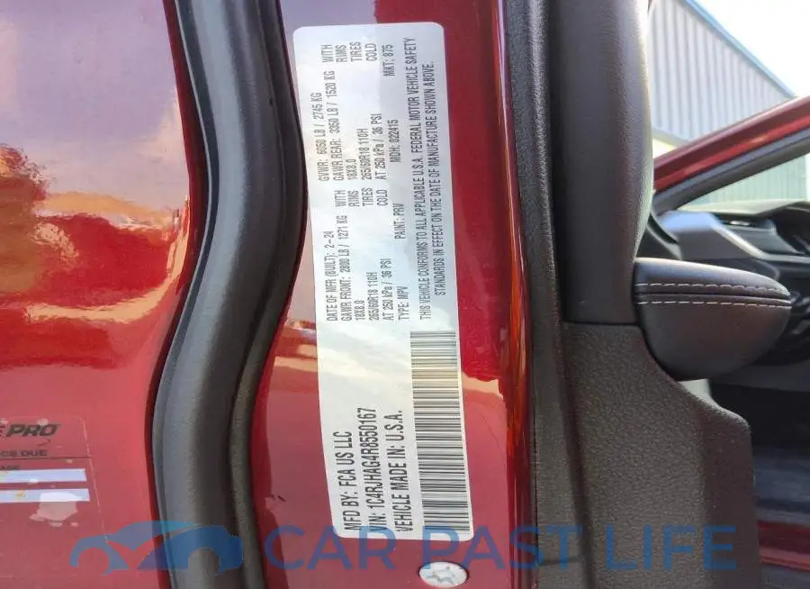 1C4RJHAG4R8550167# 14