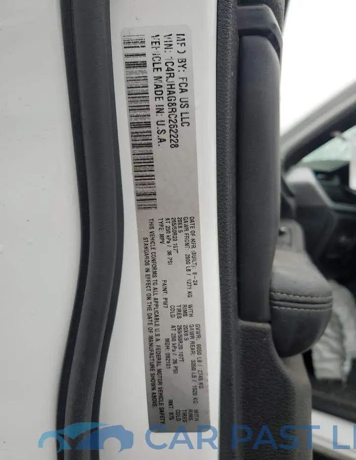 1C4RJHAG8RC262228# 13
