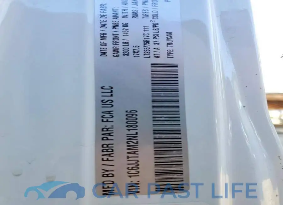 1C6JJTAM2NL180096# 13