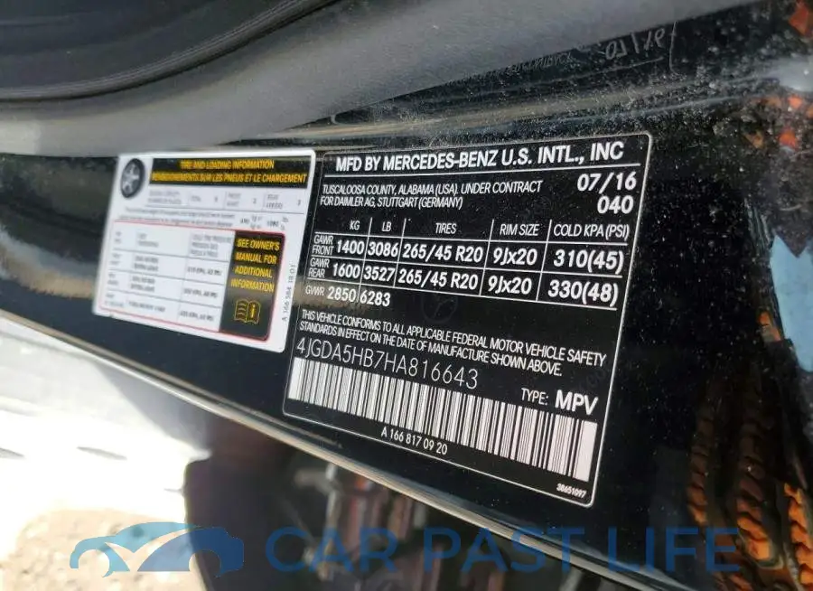 4JGDA5HB7HA816643# 13