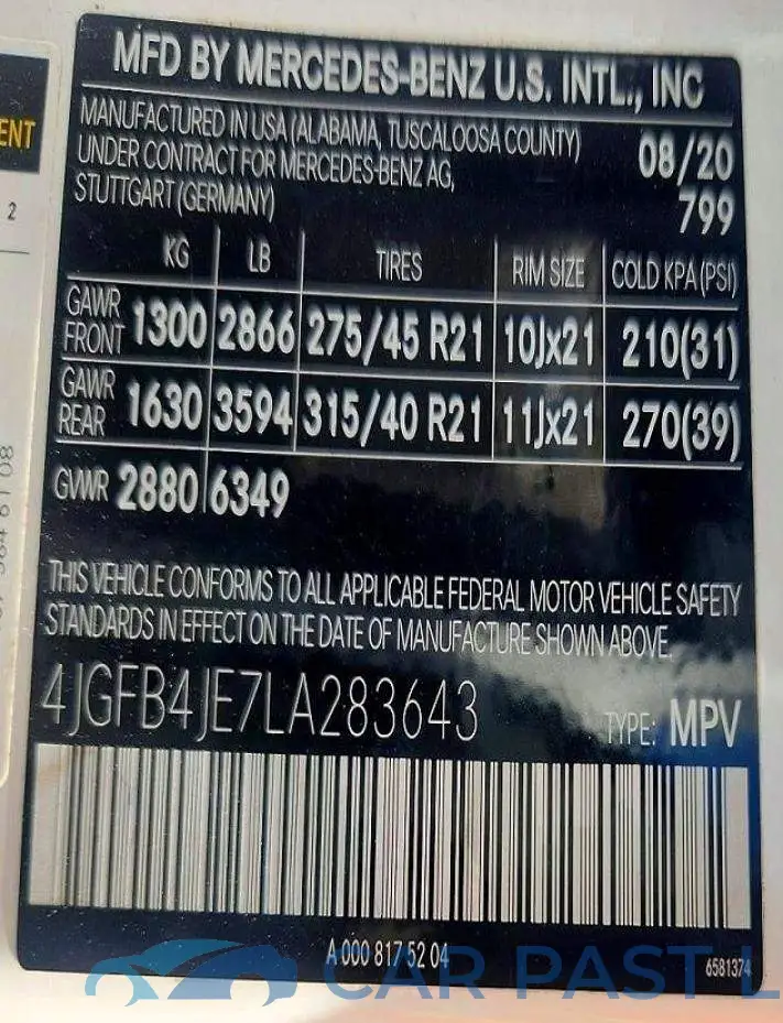 4JGFB4JE7LA283643# 13