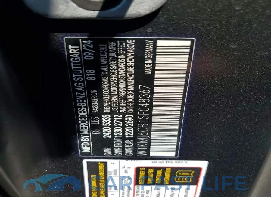 W1KMJ6CB1SF048367# 13
