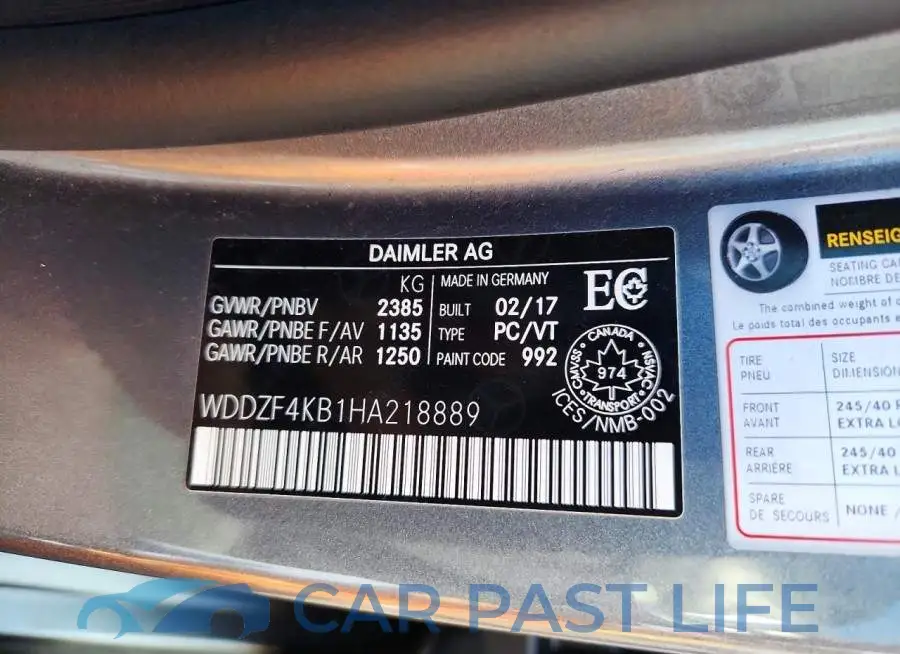 WDDZF4KB1HA218889# 12