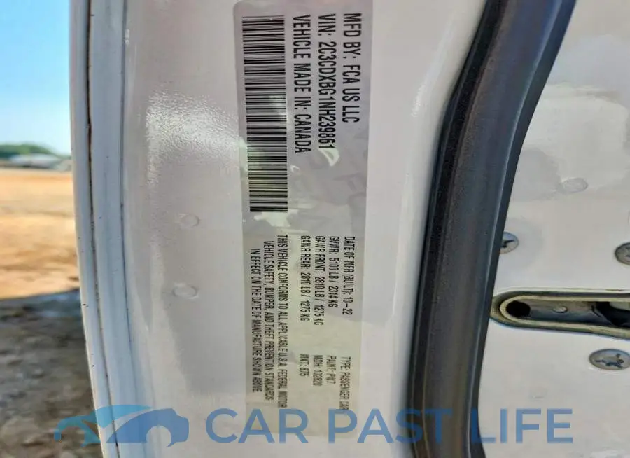 2C3CDXBG1NH239861# 13