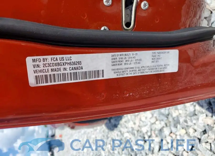 2C3CDXBGXPH636293# 13