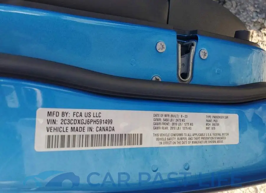 2C3CDXGJ6PH591499# 12