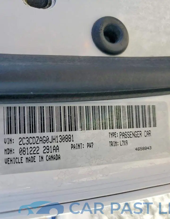 2C3CDZAG0JH130881# 13