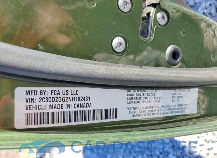2C3CDZGG2NH182431# 13