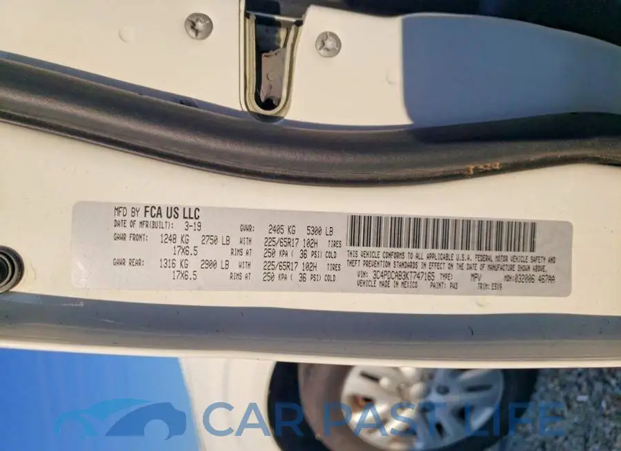 3C4PDCAB3KT747165# 13