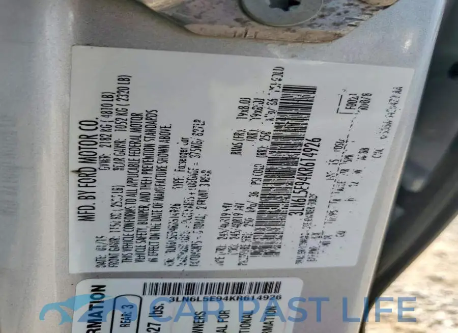 3LN6L5E94KR614926# 12