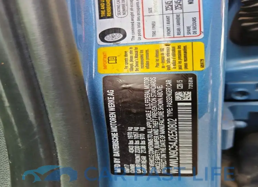 WMWLN9C54J2E50802# 12