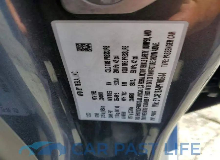 5YJ3E1EA4PF706244# 13