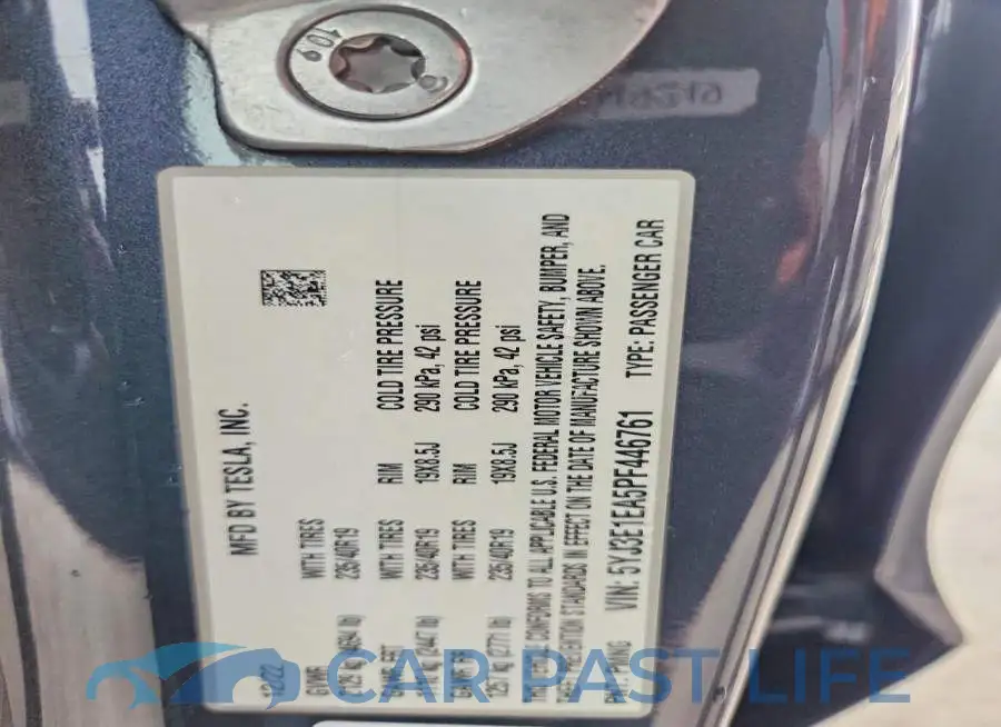 5YJ3E1EA5PF446761# 12