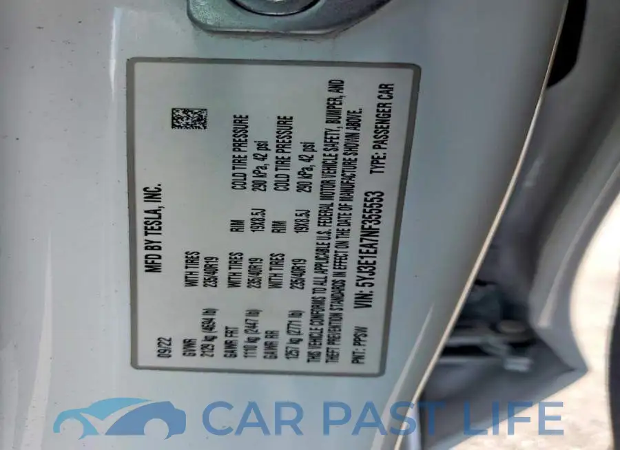 5YJ3E1EA7NF355553# 13