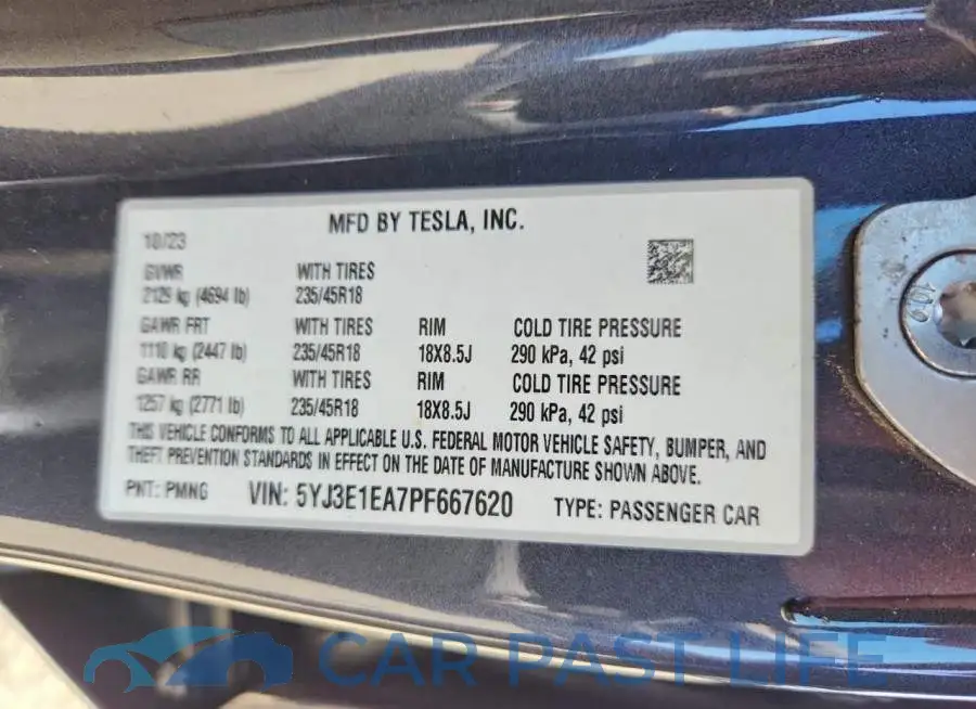 5YJ3E1EA7PF667620# 13