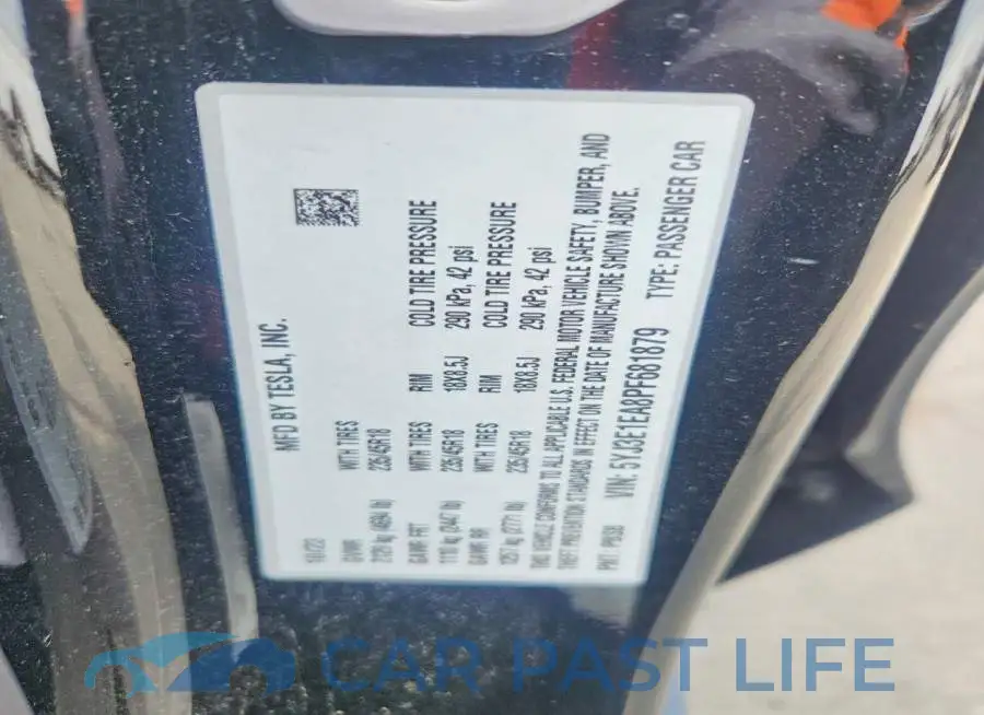 5YJ3E1EA8PF681879# 12