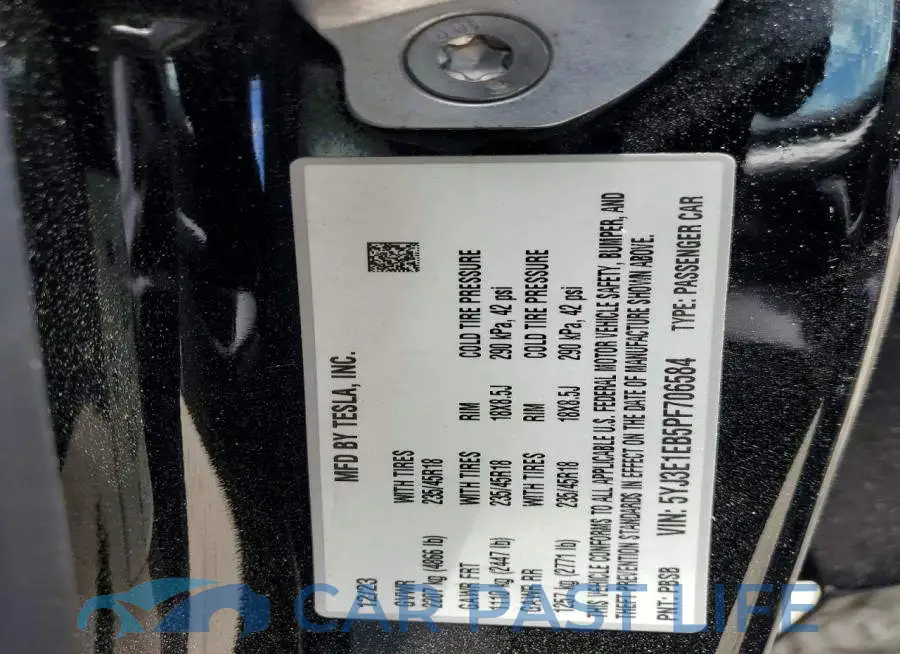 5YJ3E1EB5PF706584# 12