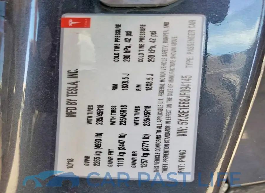 5YJ3E1EB8JF094145# 13