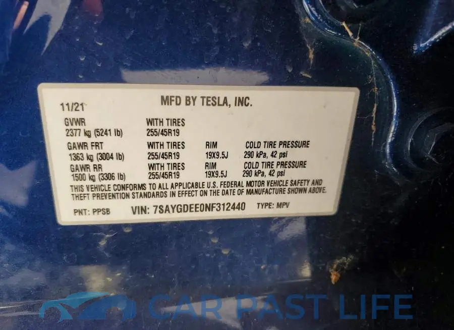 7SAYGDEE0NF312440# 14