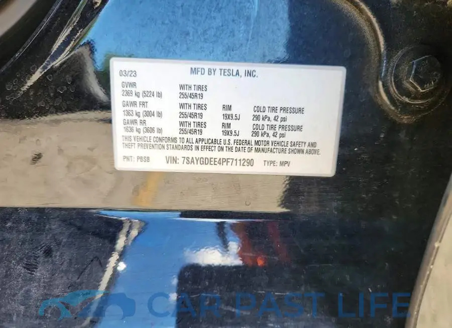 7SAYGDEE4PF711290# 12