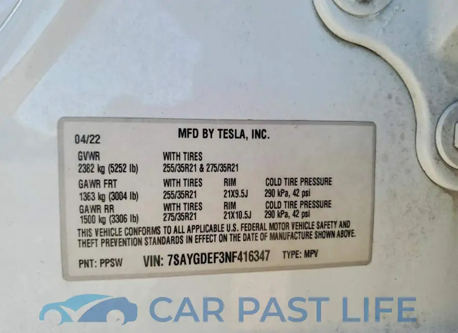 7SAYGDEF3NF416347# 14
