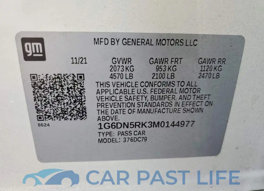 1G6DN5RK3M0144977# 12