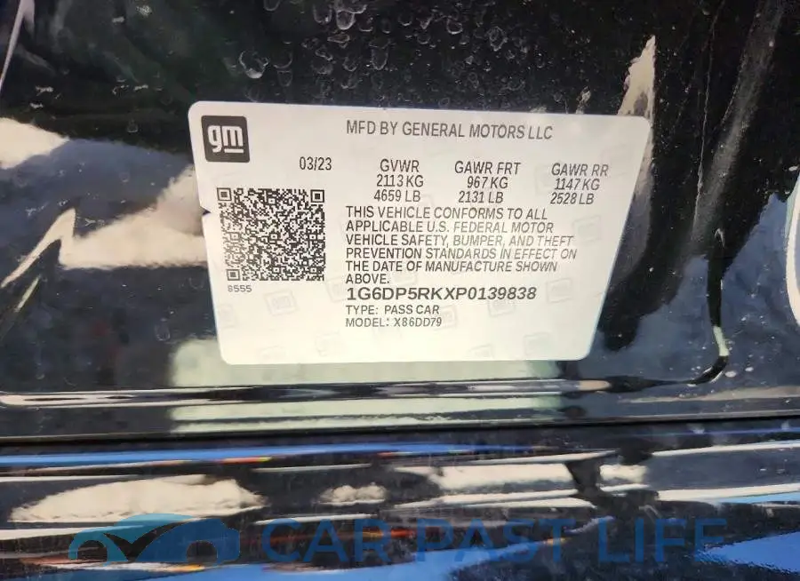 1G6DP5RKXP0139838# 13