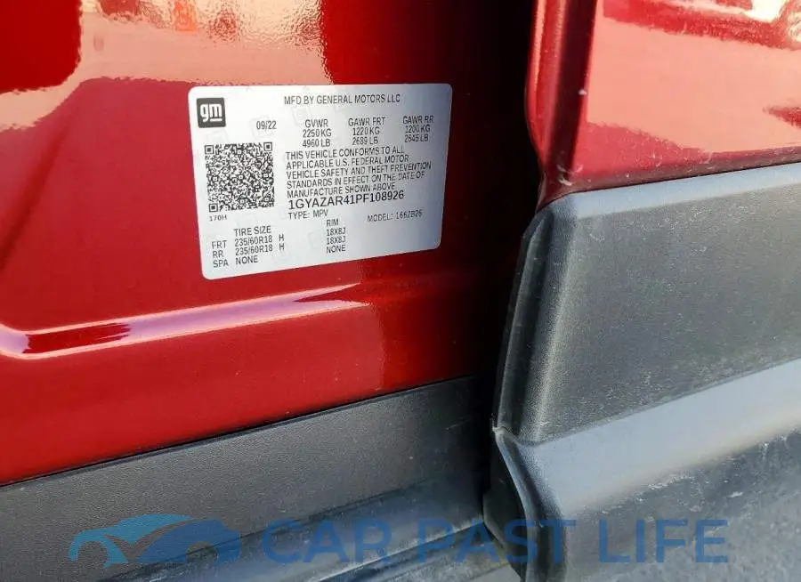 1GYAZAR41PF108926# 13