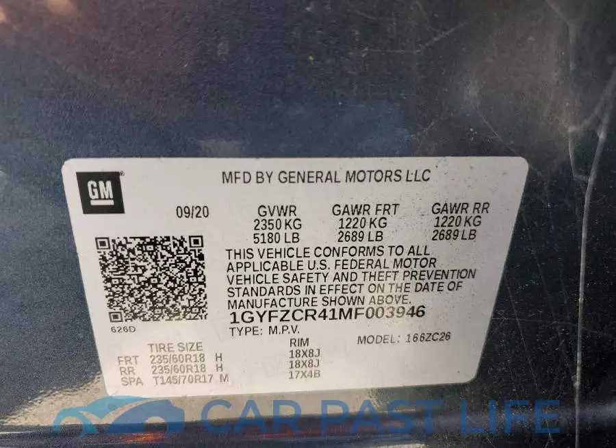 1GYFZCR41MF003946# 12