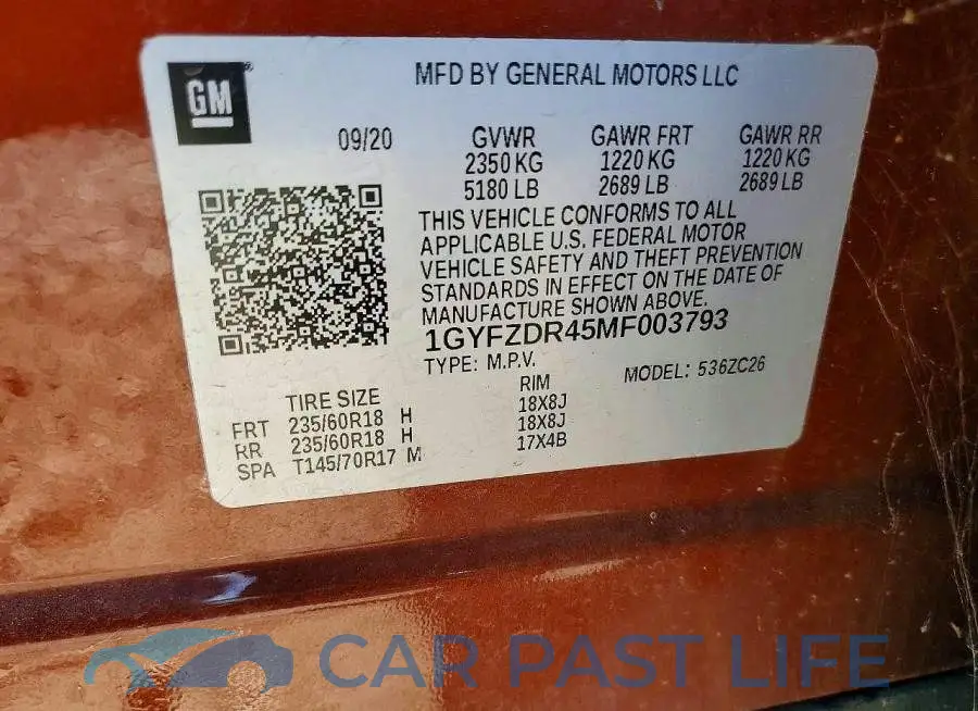 1GYFZDR45MF003793# 13