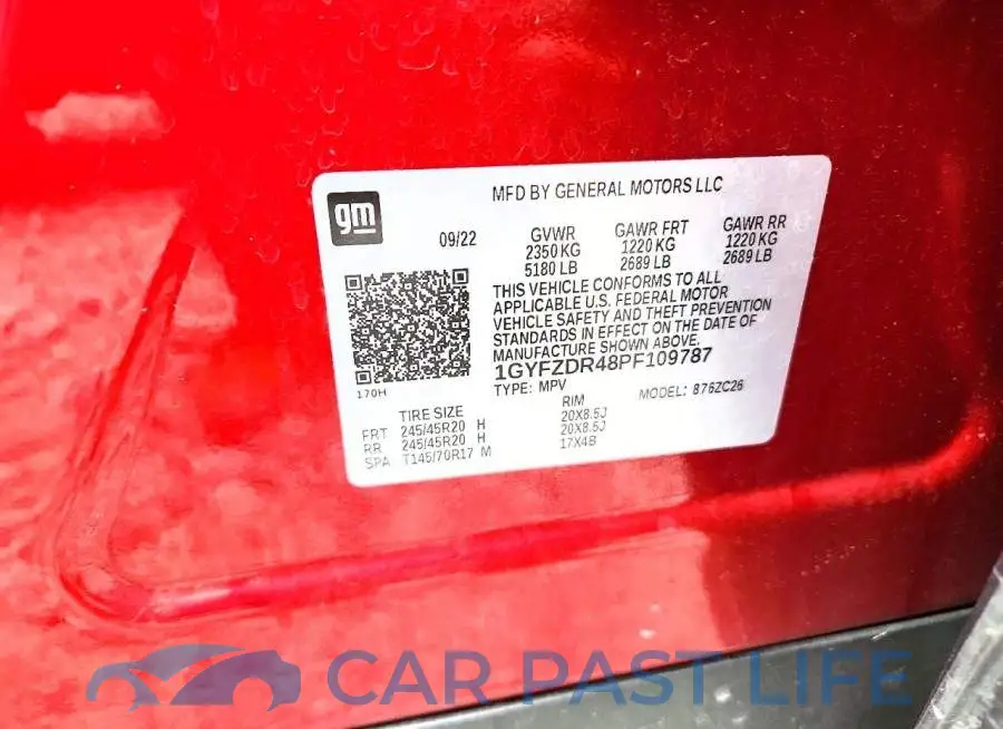 1GYFZDR48PF109787# 13