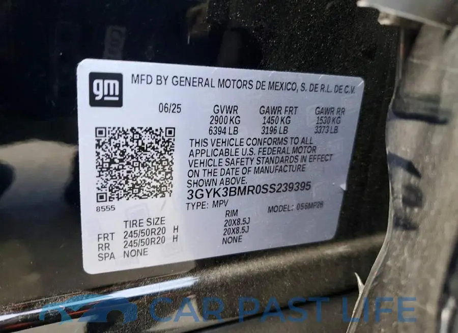 3GYK3BMR0SS239395# 13