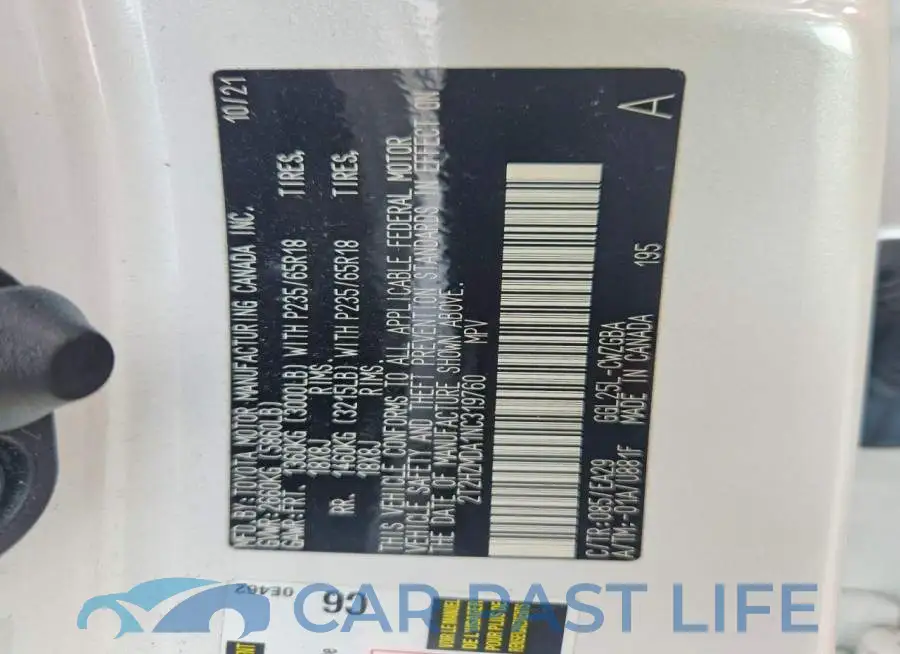 2T2HZMDA1NC319760# 13