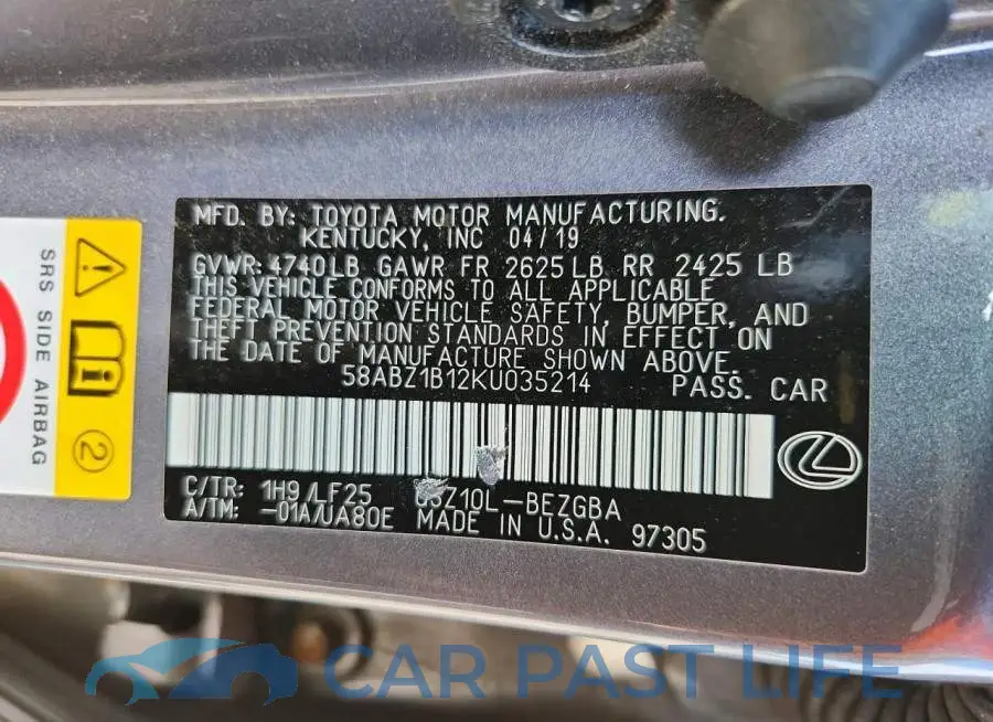 58ABZ1B12KU035214# 13