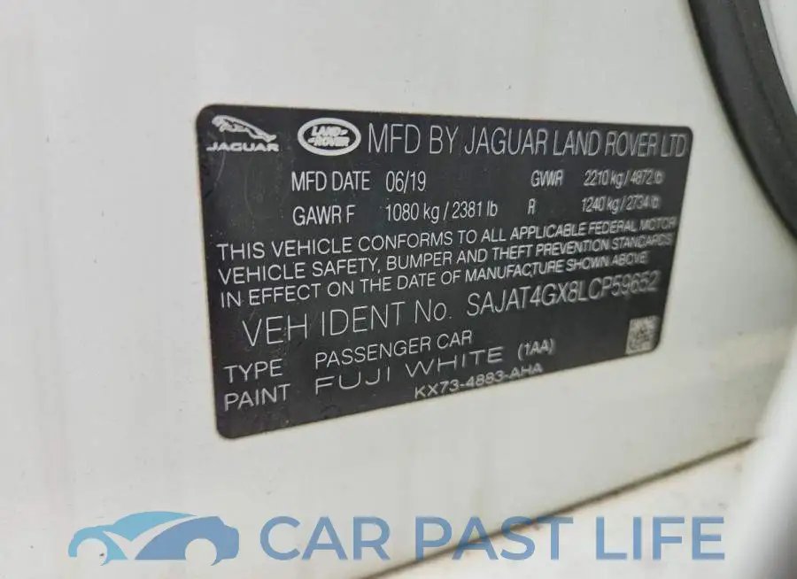 SAJAT4GX8LCP59652# 12