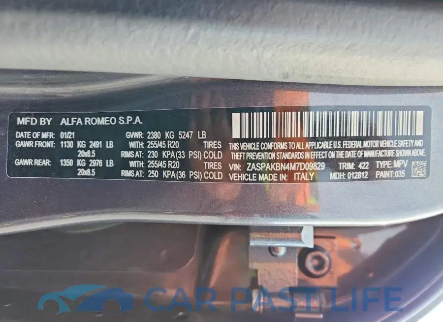 ZASPAKBN4M7D09829# 14