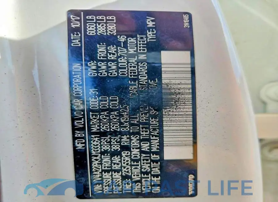 YV4A22PKXJ1333641# 13