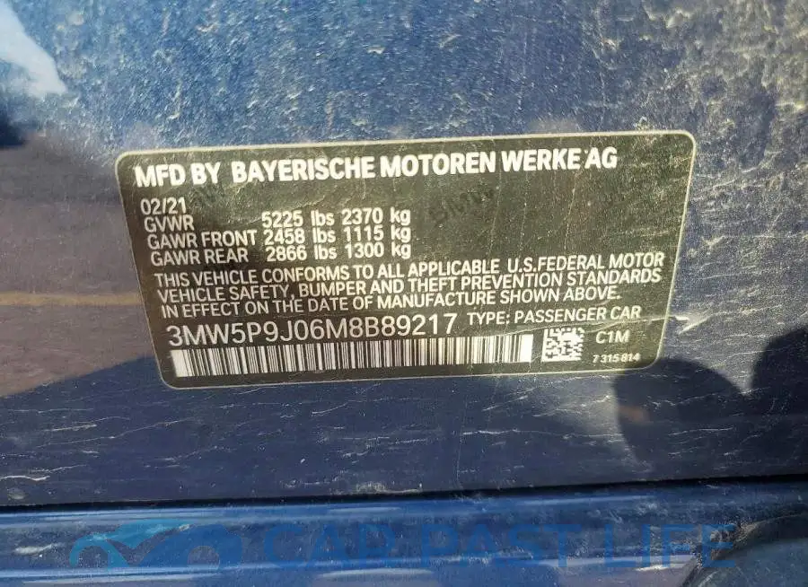 3MW5P9J06M8B89217# 12