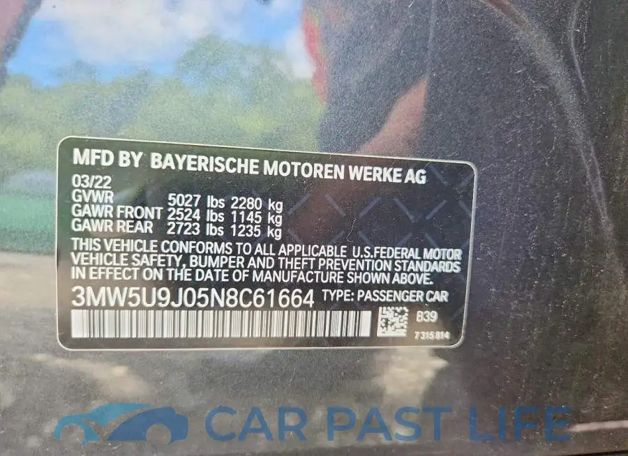 3MW5U9J05N8C61664# 12